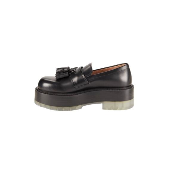 $1,150 NIB Bottega Veneta Black Tassel Platform Loafer Shoe Size 39.5(6.5) main image 5